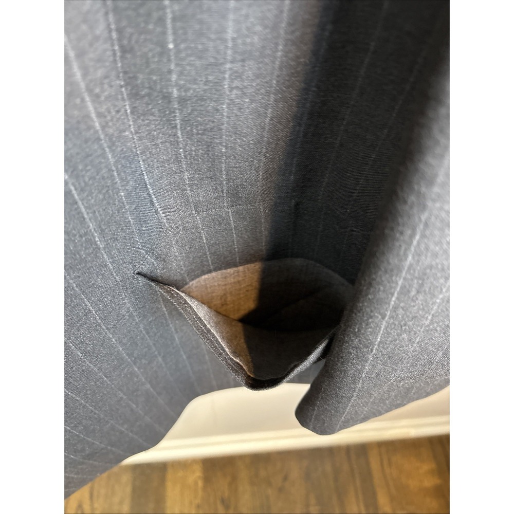 Vtg Brooks Brothers Brooksease Pinstripe Navy 100% Wool Blazer Jacket 50 R USA - Picture 8 of 13